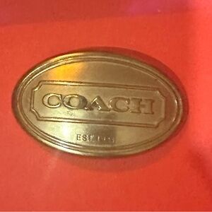 💋 Designer Coach Name Plate Label - add to bags cloths jeans.